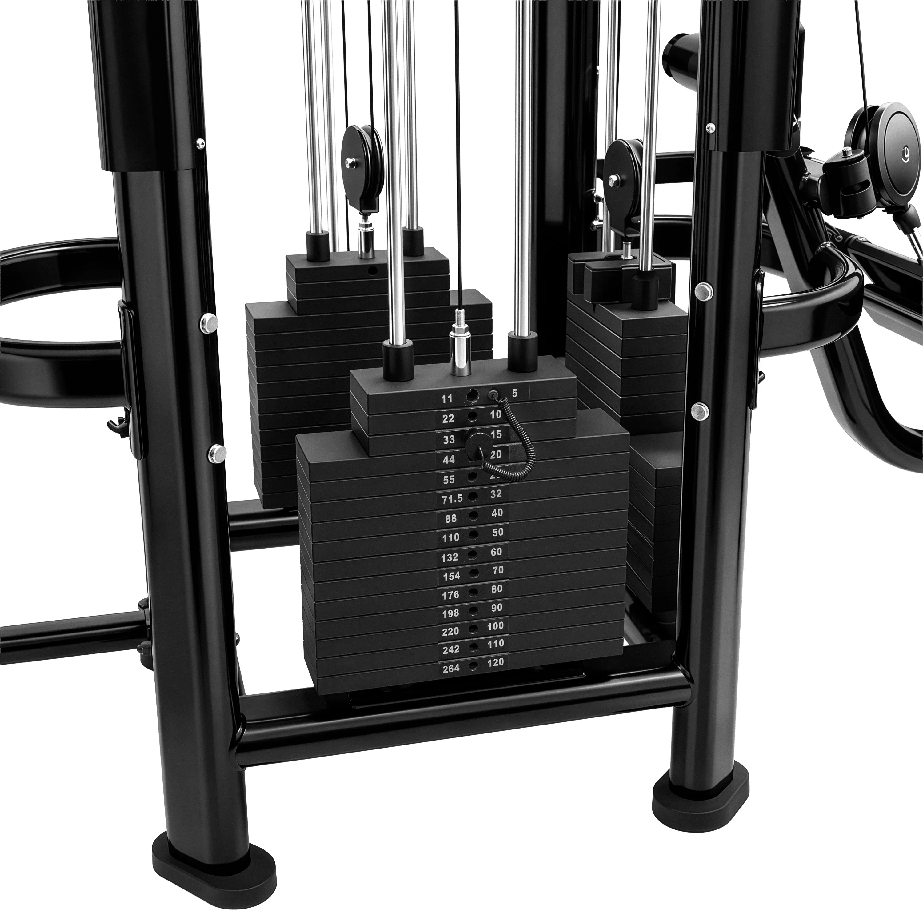 French Fitness FFB Black 4 Stack Multi Jungle Gym (New) - Image 11