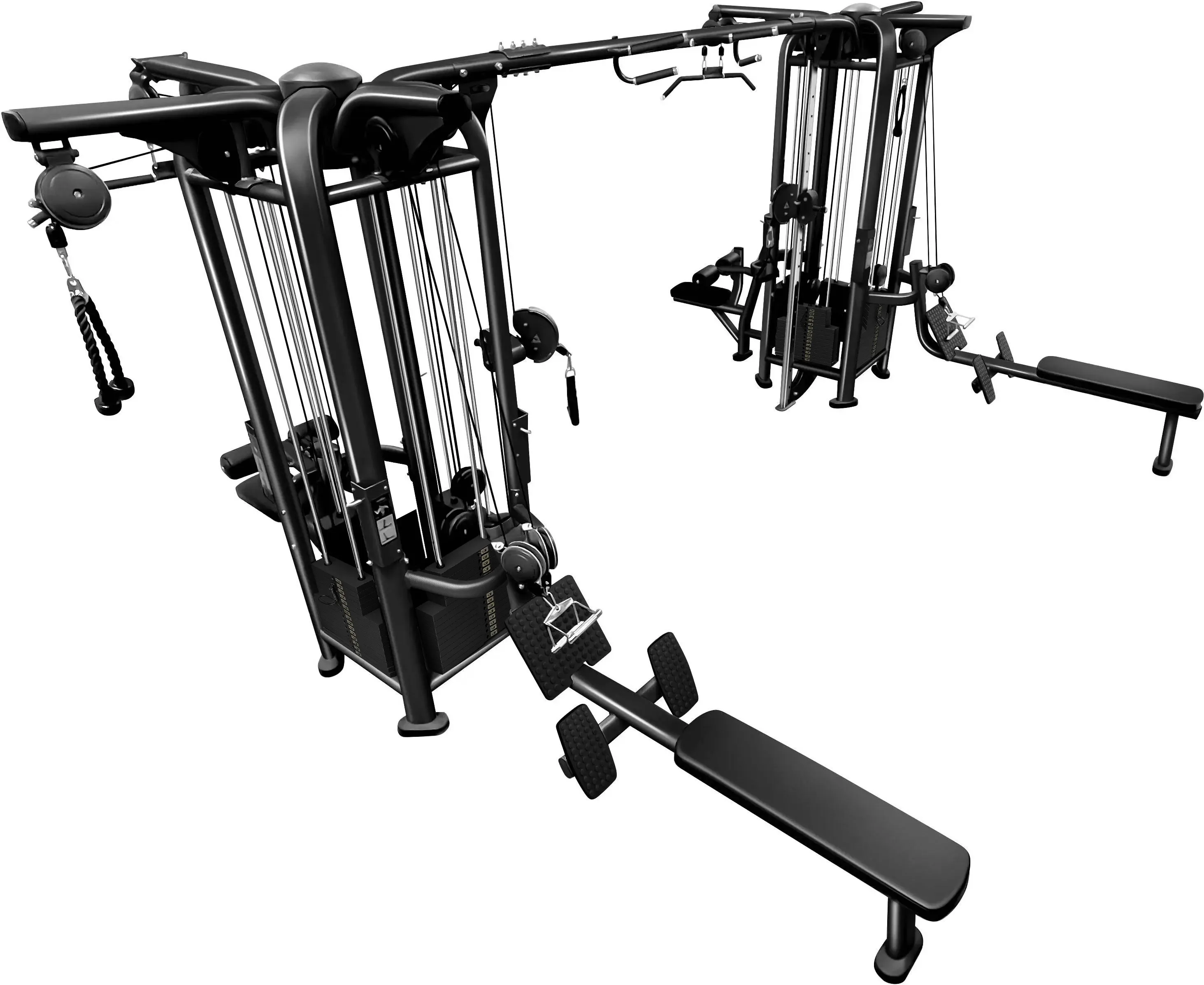 French Fitness FFB Black 8 Stack Multi Jungle Gym (New) - Image 2