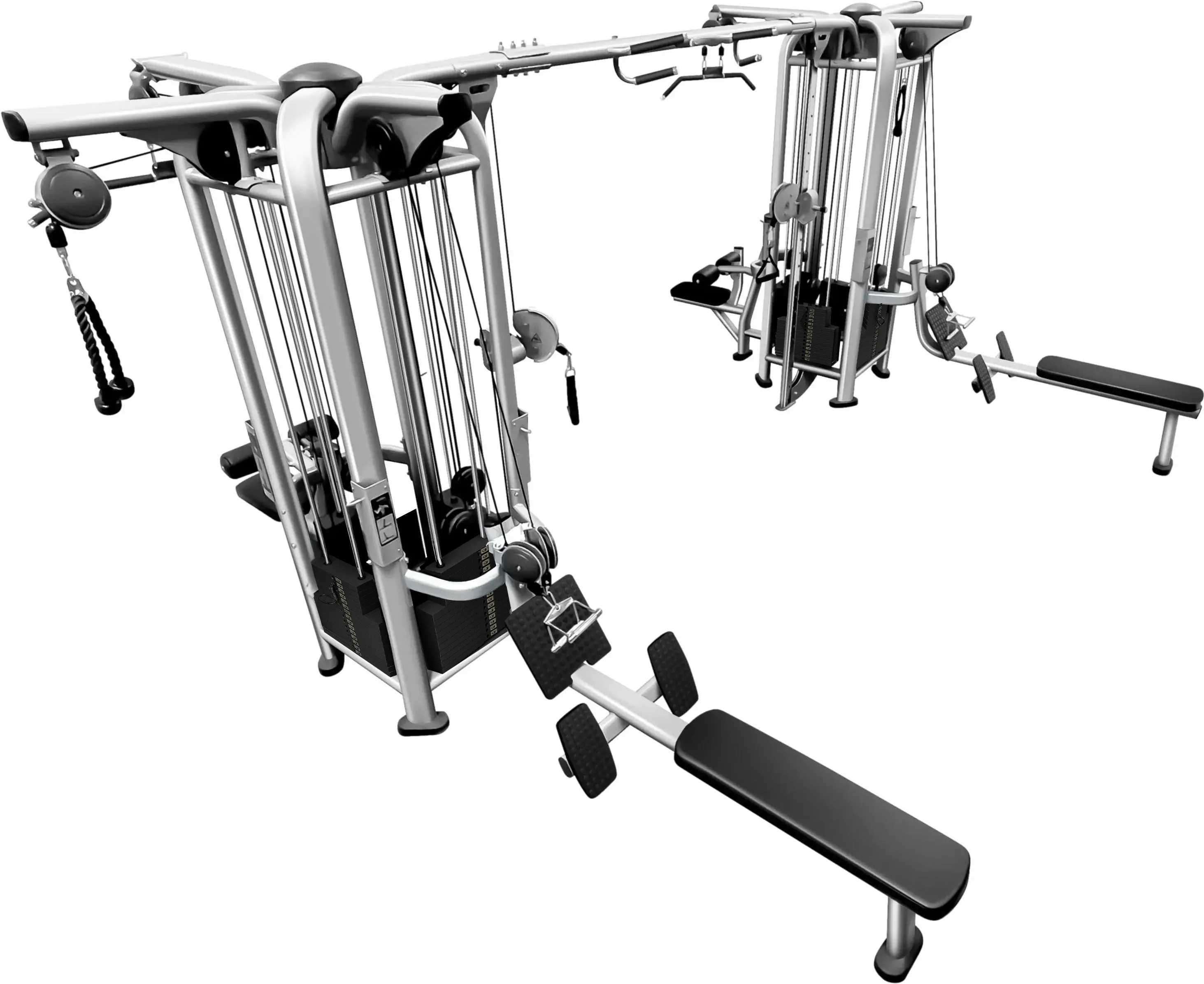 8 Stack Multi Jungle Gym - French Fitness FFS Silver (New) - Image 2
