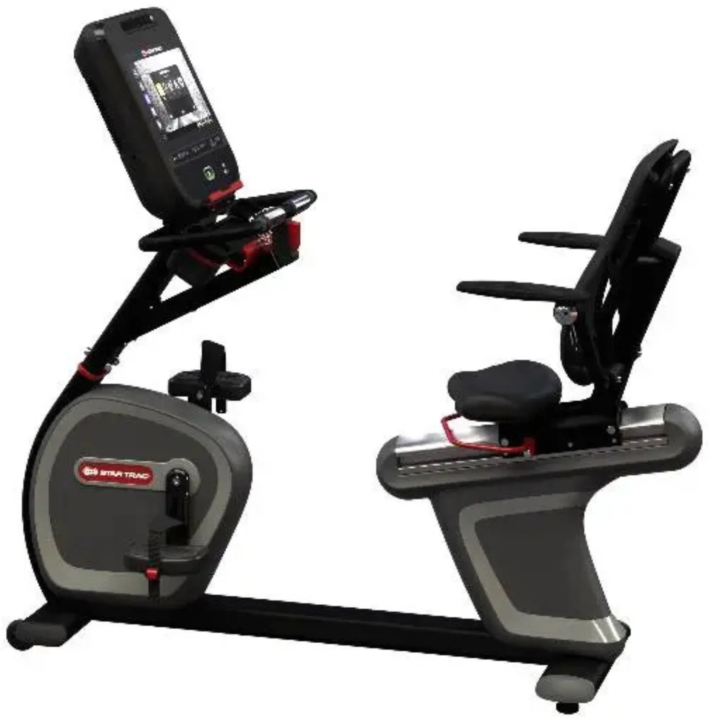 Star Trac 8 Series Recumbent Bike w/16" Embedded Display - Black (New) - Image 10